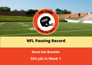 most passing yards thrown in a nfl game