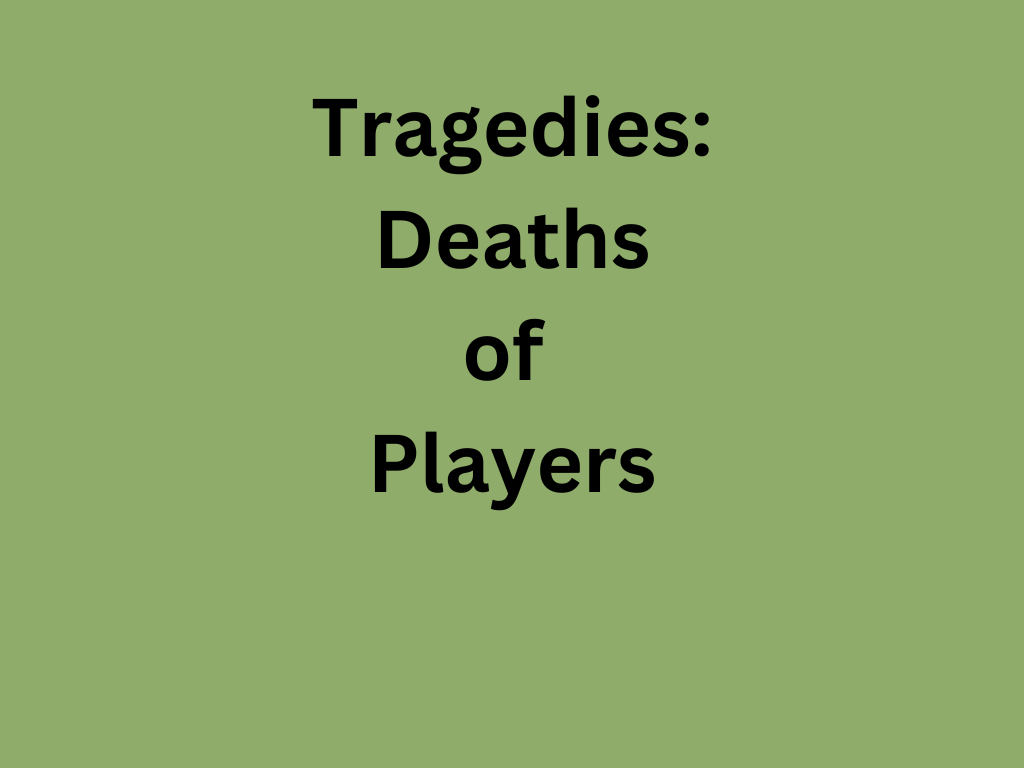 Player Deaths For 2022 (NFL Focused)